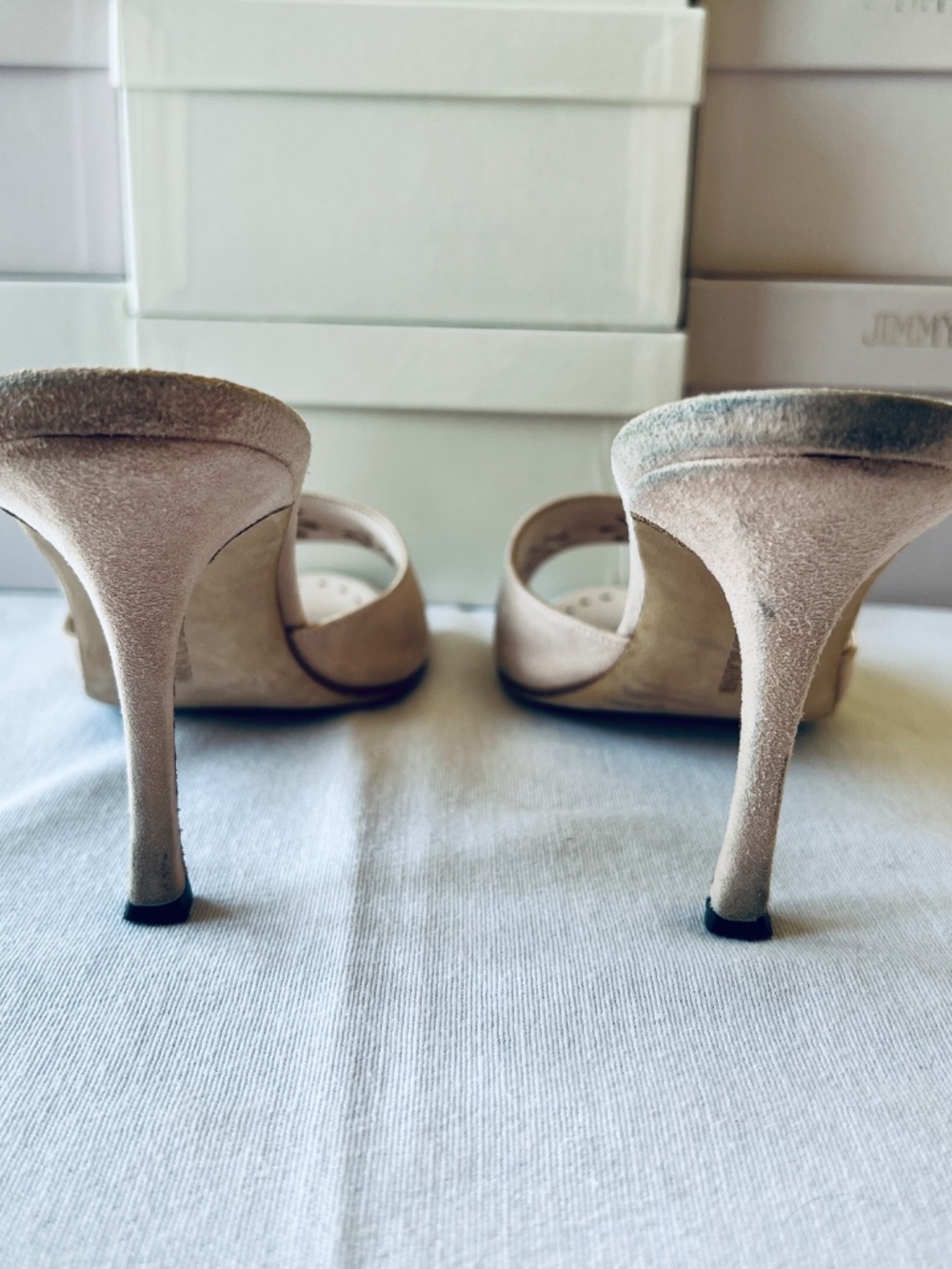 Vintage Manolo Blahnik Pink Suede Heels, size 39 (9B) - Picture 5 of 7
